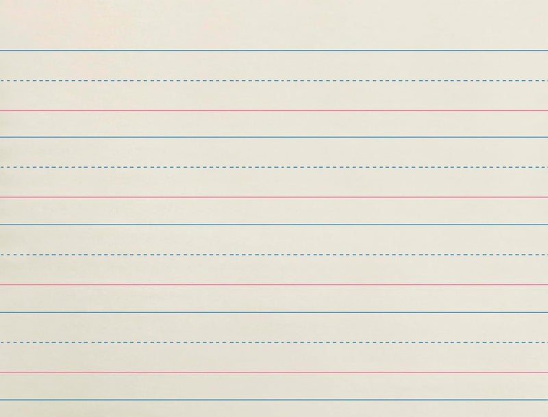 School Smart Zaner-Bloser Handwriting Practice Paper - 500 Sheets, 1-1/8 Inch Rule, 10-1/2 x 8 Inches, Ideal for Grade K - Image 1